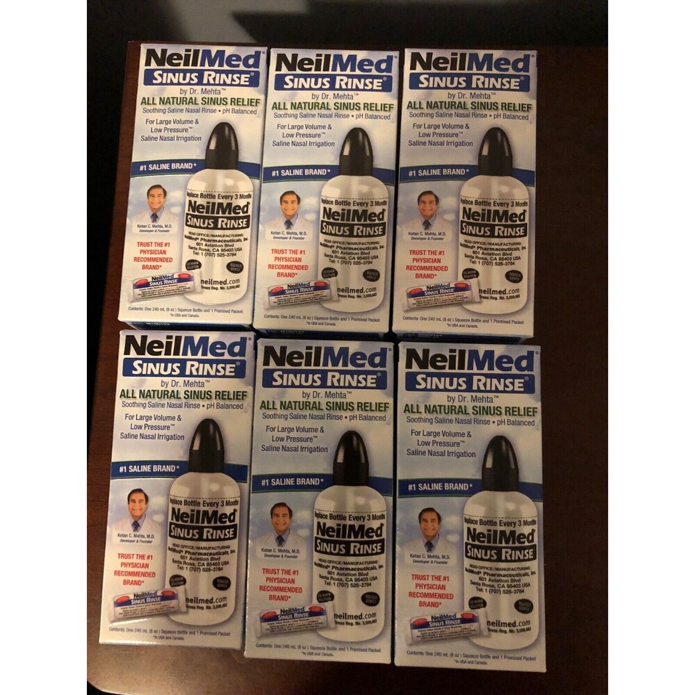 NeilMed® Sinus Rinse® 8 oz Bottle plus Premixed Packet SET OF 6